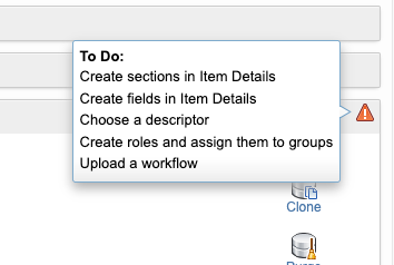 caution icon displaying to do list