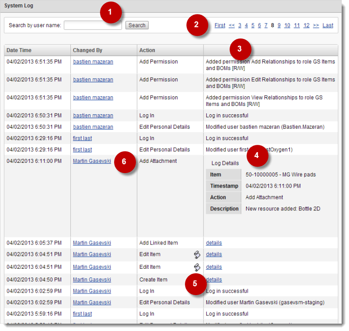 System log