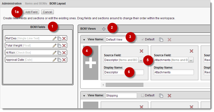 Layout elements