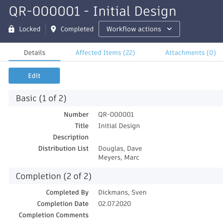 Details tab