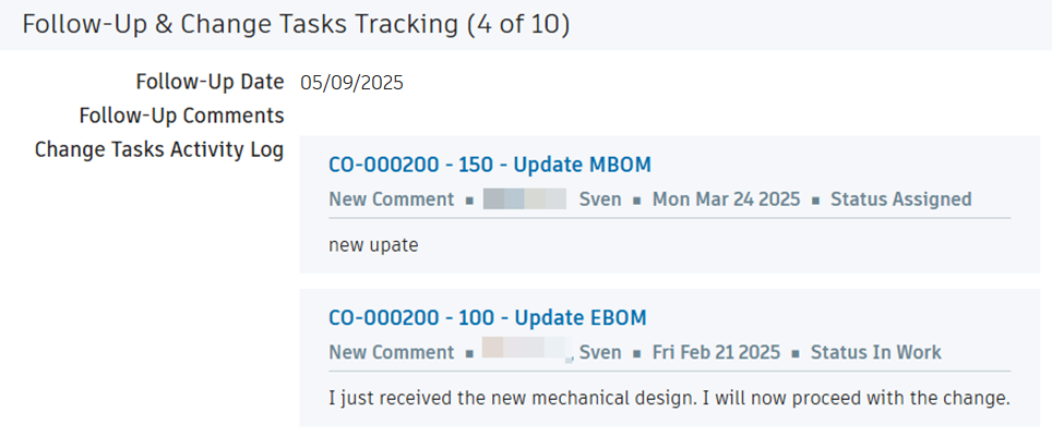 task tracking