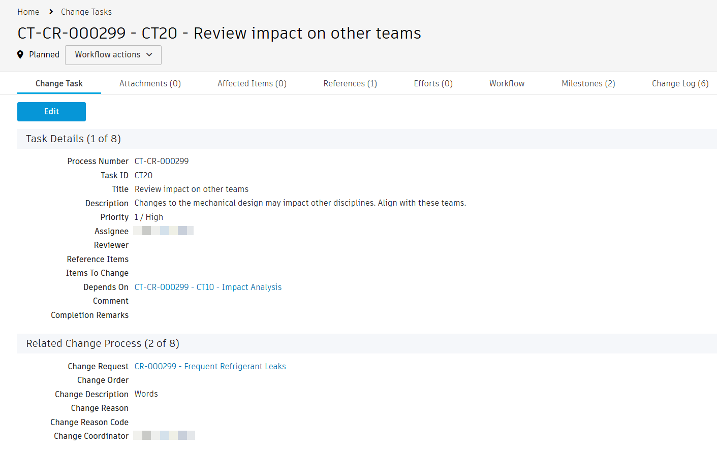 change request