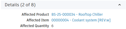 problem report details