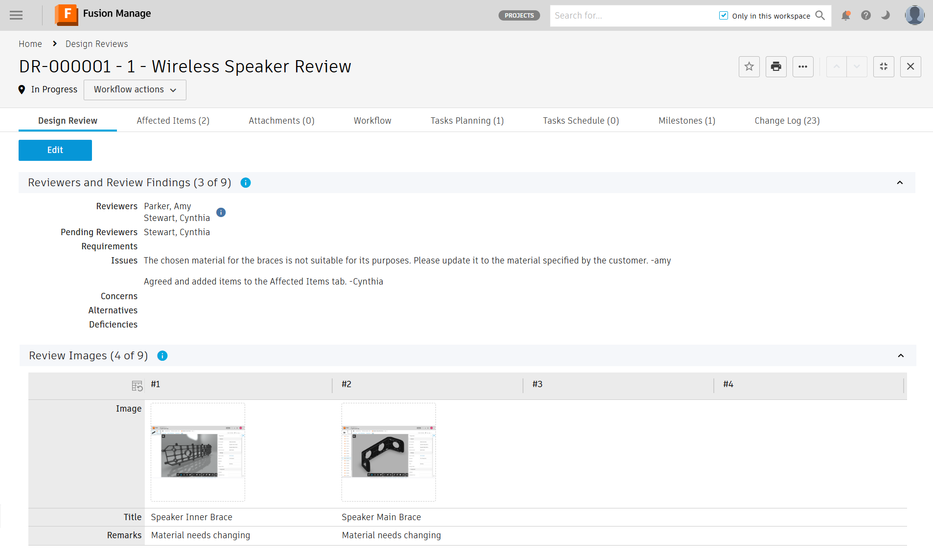 design review findings images