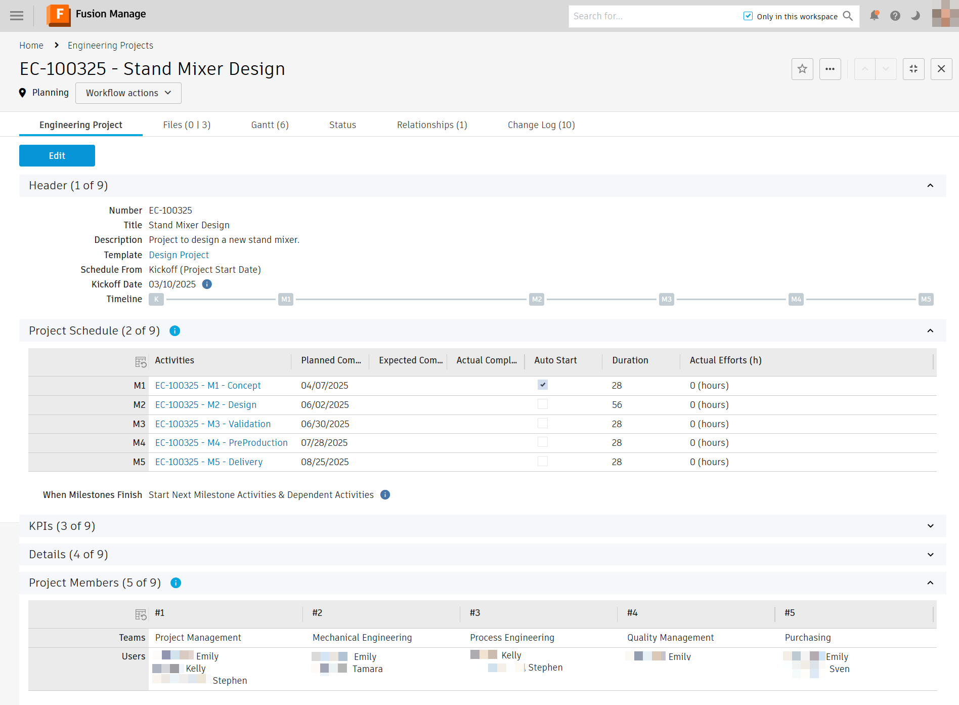 new epm project