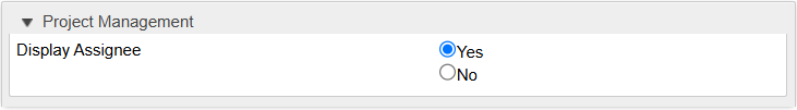 display assignee