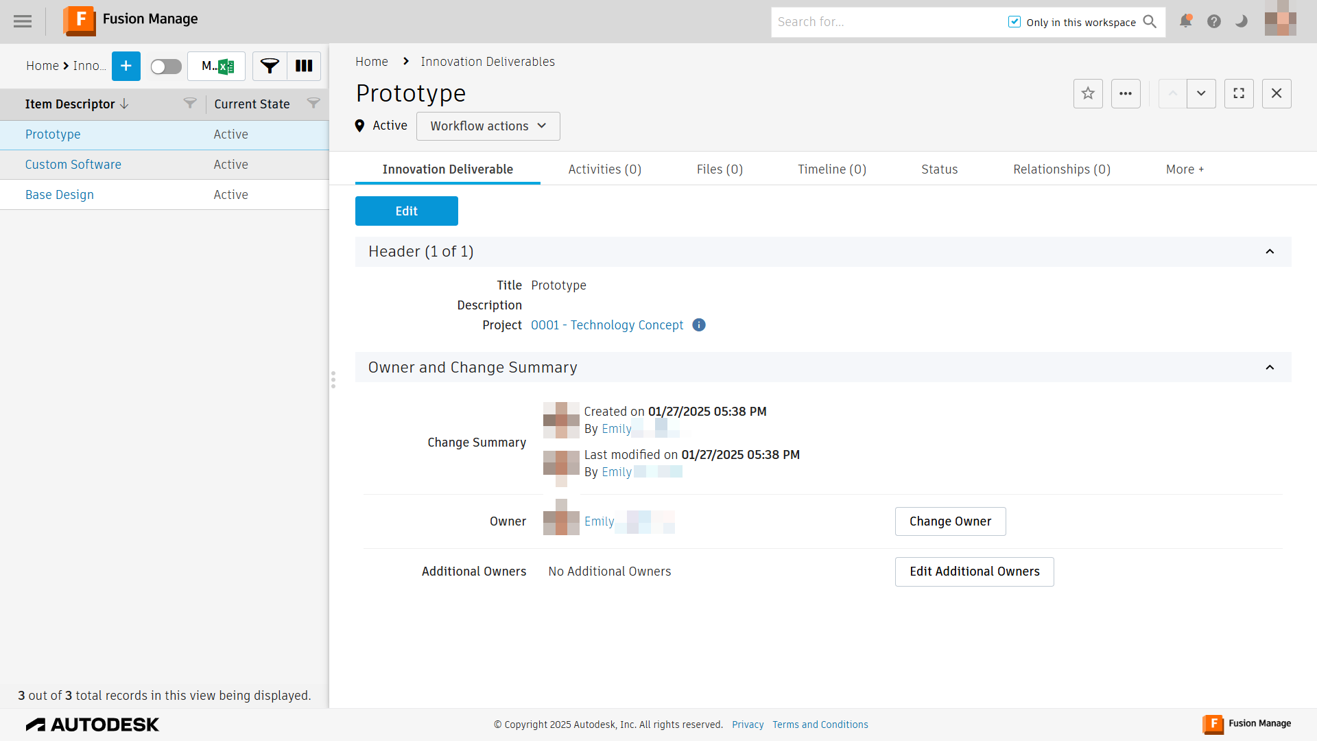 deliverables workspace