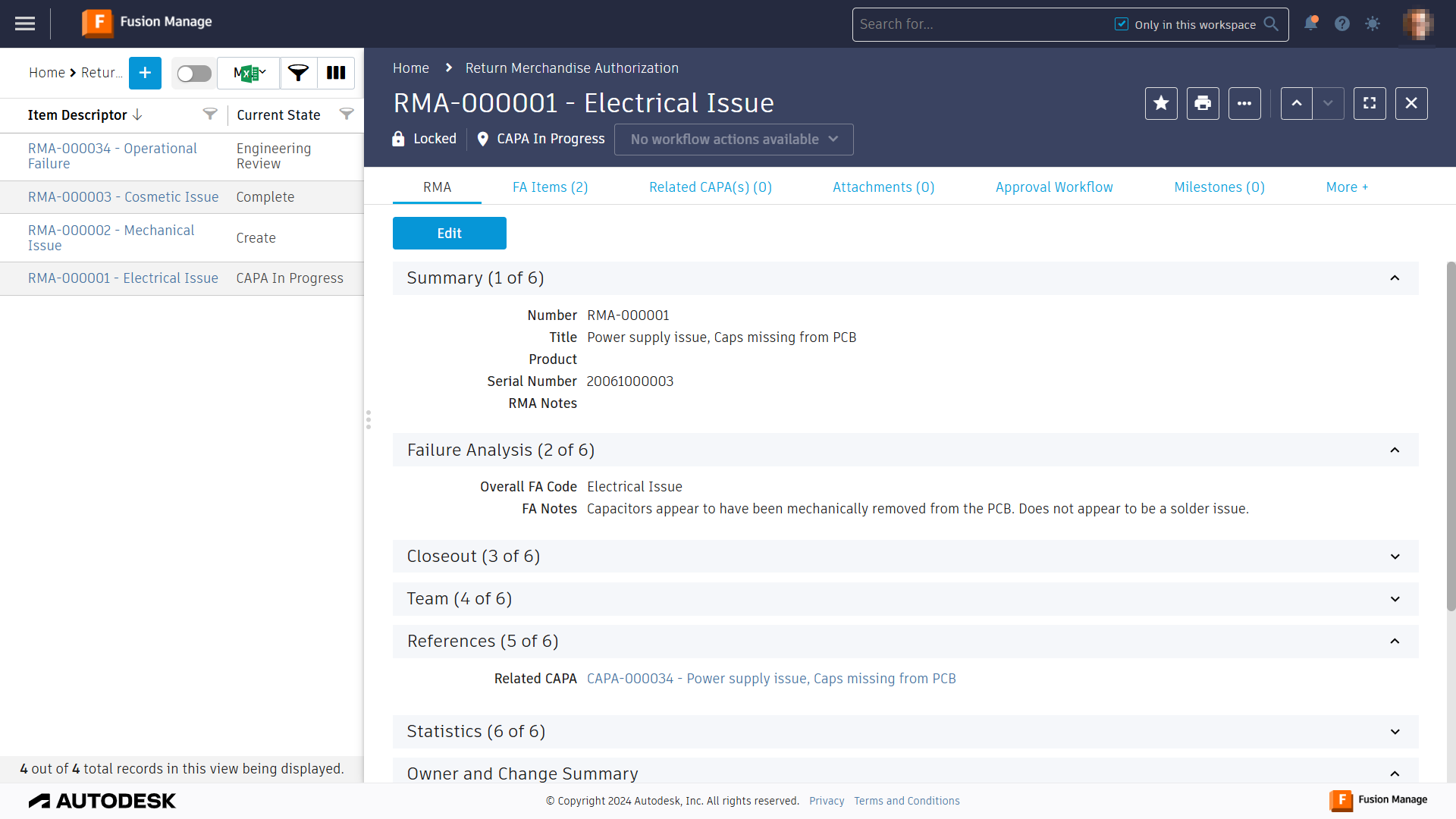 rma overview