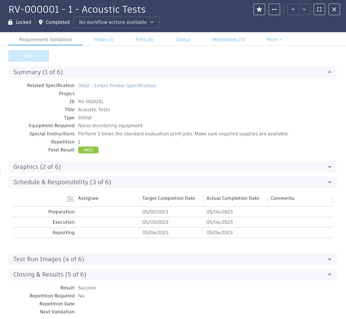 requirement validation