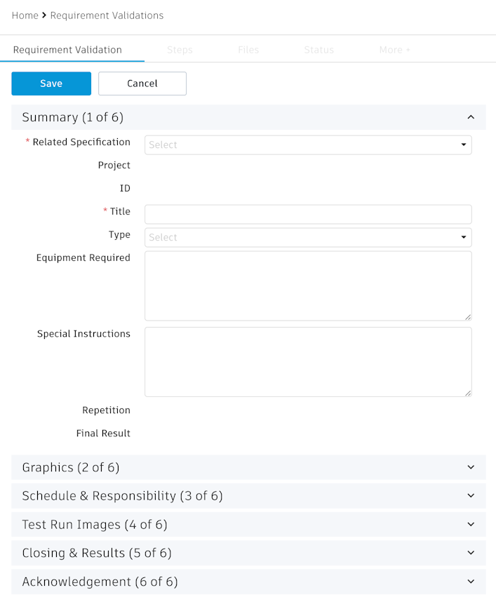 requirement validation