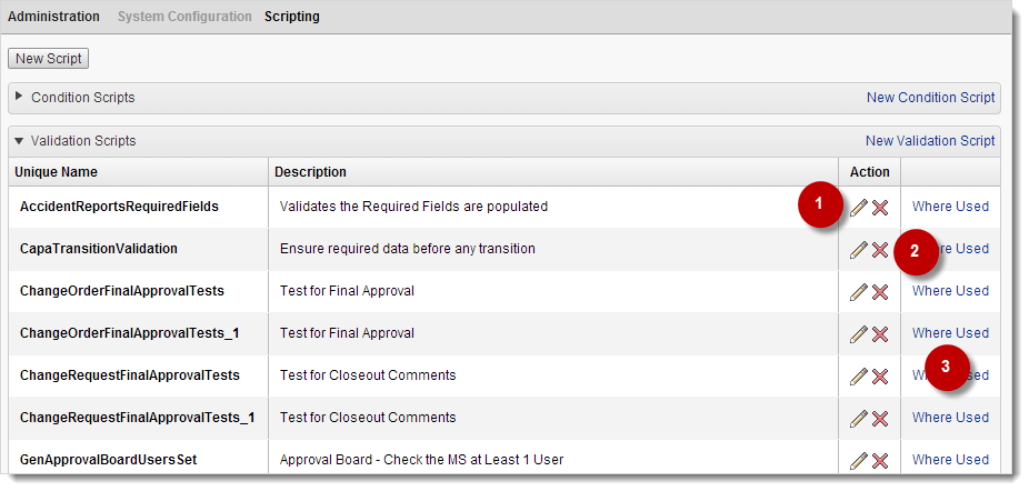 Scripts tab