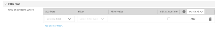 filter rows