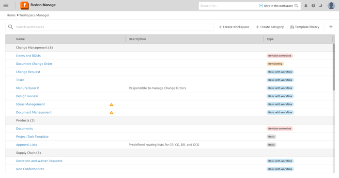 workspace manager new ui