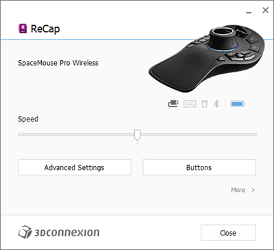 3Dconnexion SpaceMouse settings
