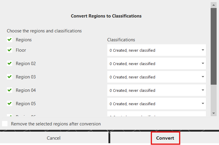convert button