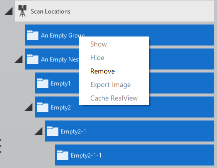 right-click remove option