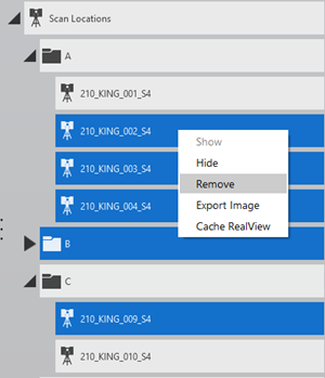 right-click remove option