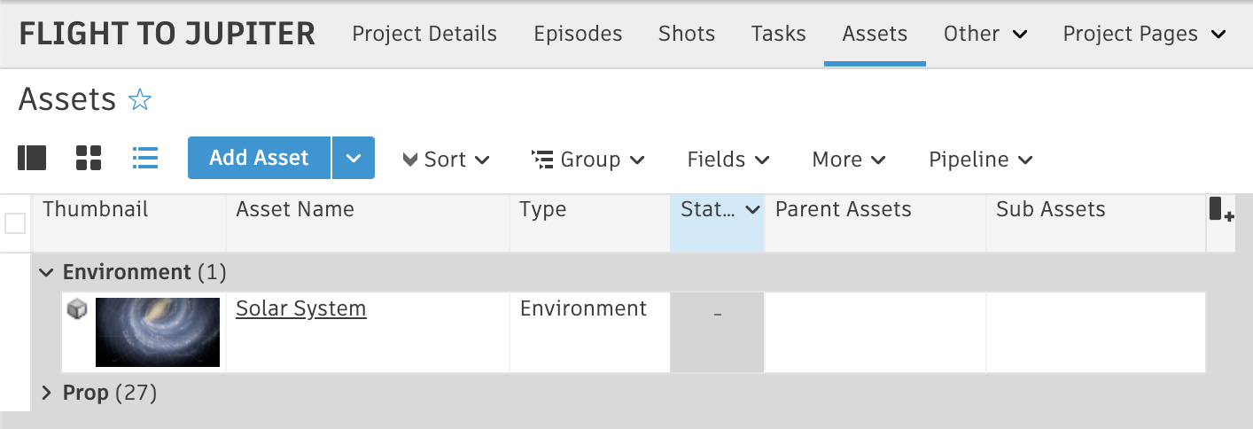 Cross-Project Asset Linking