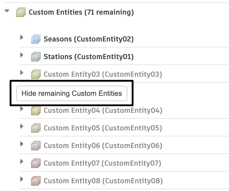 Hide All Custom Entities available