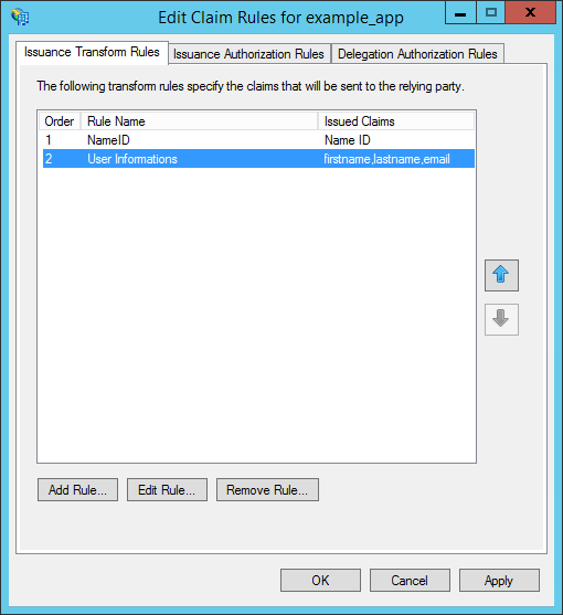 Edit Claim Rules User Information