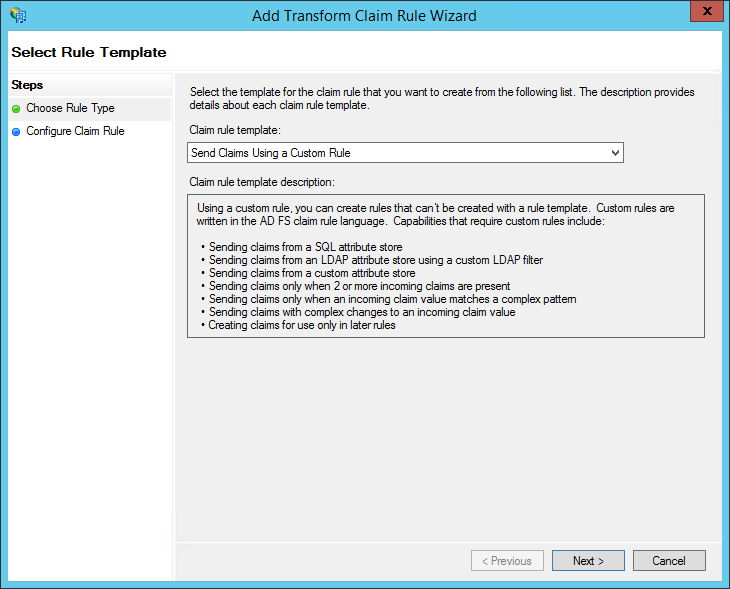 Edit Claim Rules Add Rule Send Claims Using Custom Rule