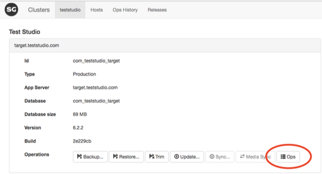 Advanced Operations Page