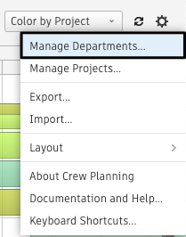 Manage departments