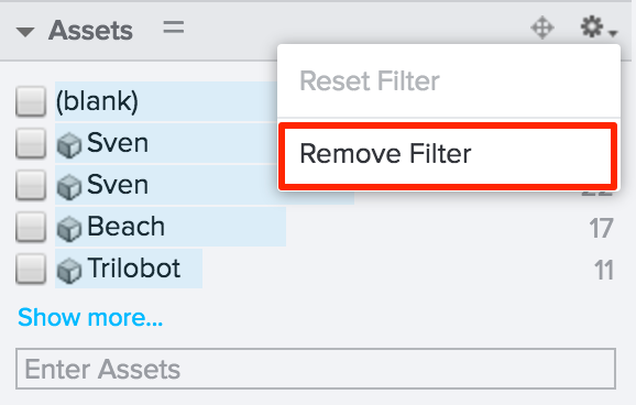 Remove filter