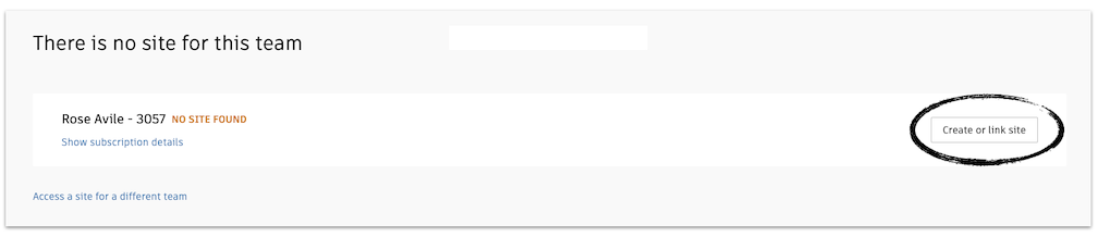 Create or link site