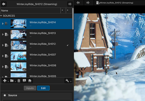 Thumbnails next to each entry in the RV Session Manager