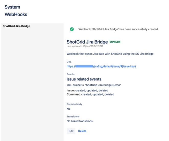Create a Webhook in Jira