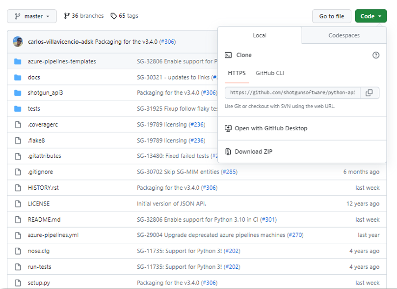 Download the repository from github