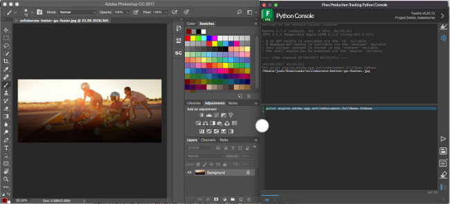 Flow Production Tracking Python Console