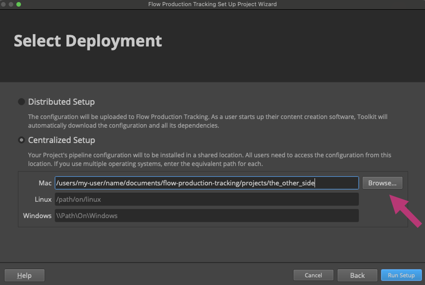 Centralized storage