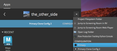 Change config maya