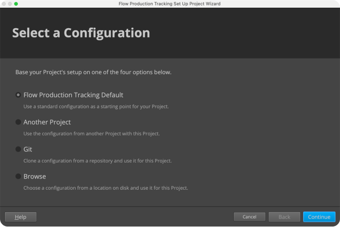 Select config