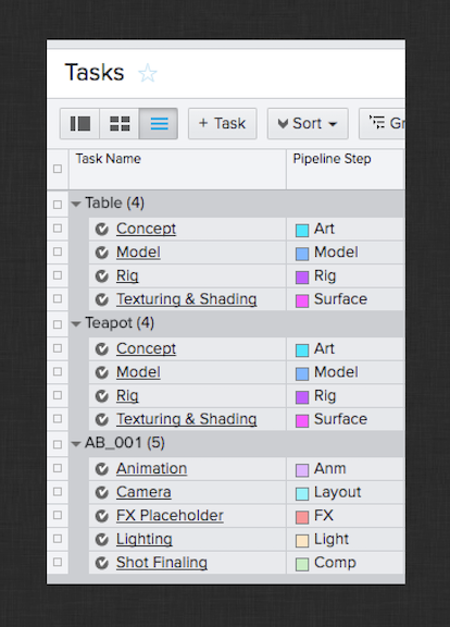 Tasks