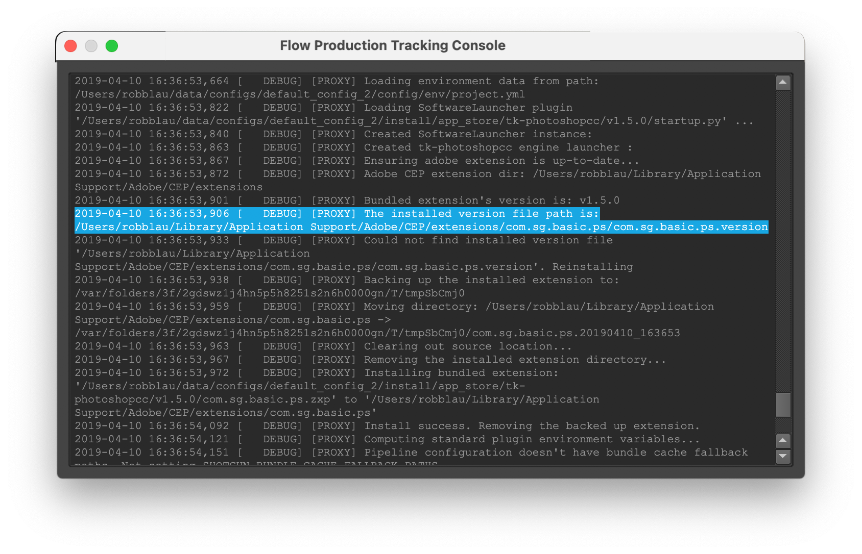 Multiple extensions showing in the Photoshop menu