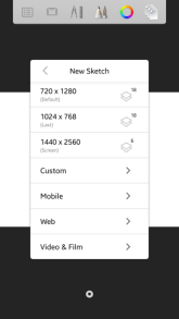 Creating specific canvas sizes in Autodesk SketchBook Pro Mobile