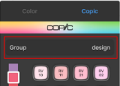 Groups in the Copic Color Library