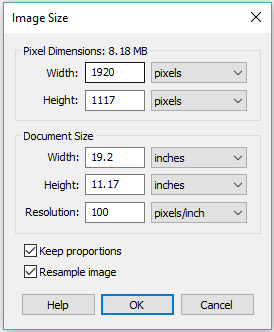 Resize images with the Image Size window in SketchBook Pro Desktop