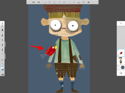 Rearranging files in Autodesk SketchBook on mobile