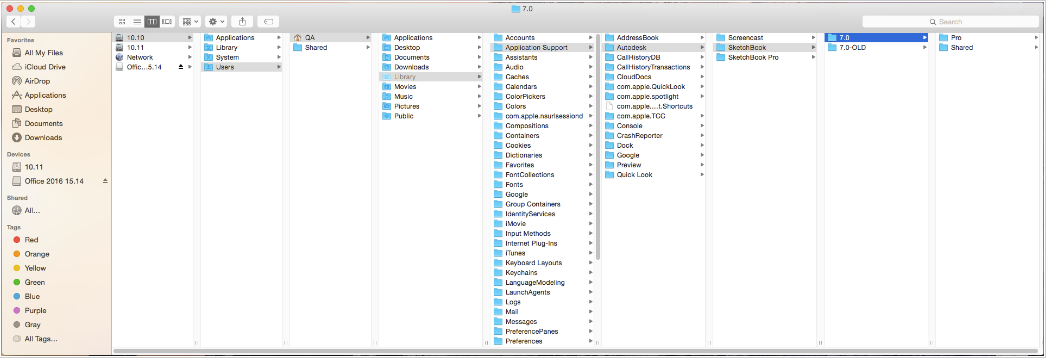 Backing up your settings in the SketchBook Pro desktop version