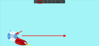 Move - tag-drag on an arrow and drag in that direction.