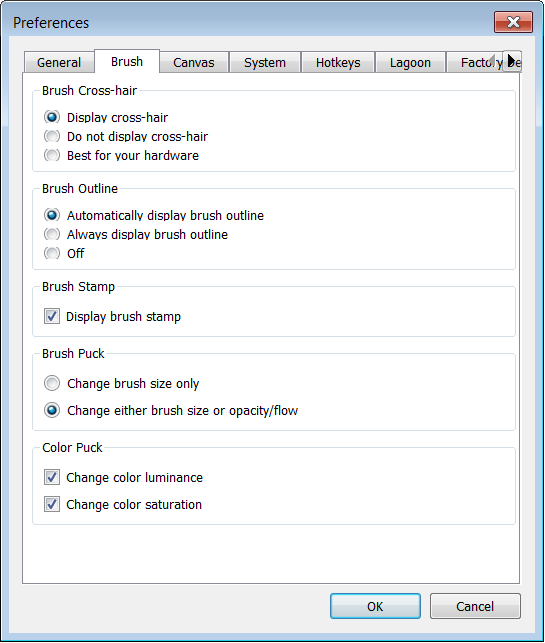Preferences in SketchBook Pro | Search | Autodesk Knowledge Network