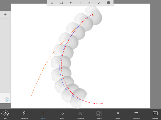 Bend curves in SketchBook Motion