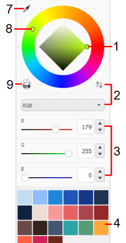 SketchBook Help, Color Editor