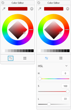 SketchBook Help, Color Editor