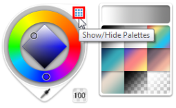 Show/Hide Palettes