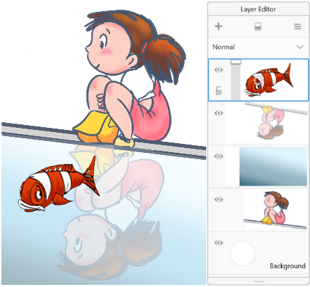 Layers in the Windows 10 version of SketchBook